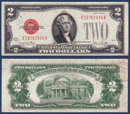 미국 1928년 2달러(G) - 미품~보품(+)