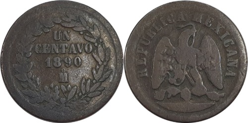 멕시코 1890년(Mo) 1센타보