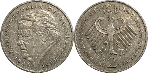 독일 1990년(G) 2 마르크