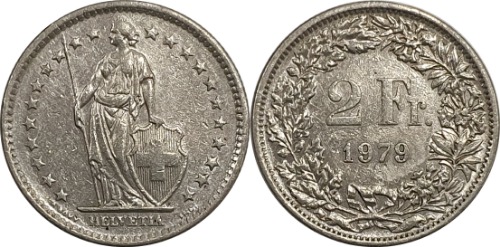 스위스 1979년 2 프랑