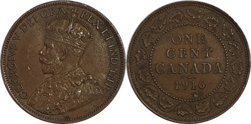 캐나다 1916년 1 센트