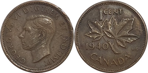 캐나다 1940년 1 센트