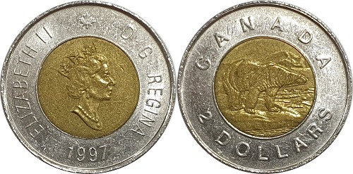 캐나다 1997년 2 달러