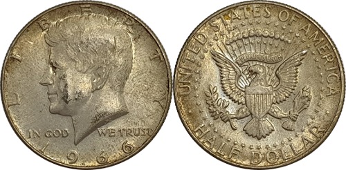 미국 1966년 케네디 하프 달러 은화