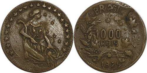 브라질 1925년 1000 Réis