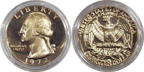 미국 1972년(S) 쿼터달러 - 미사용(프루프)