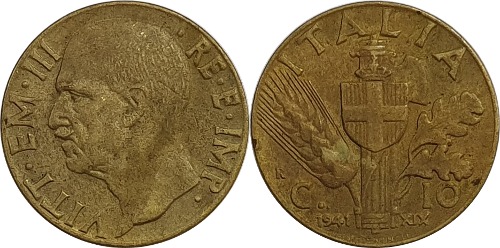 이탈리아 1941년(R) 10 Centesimi