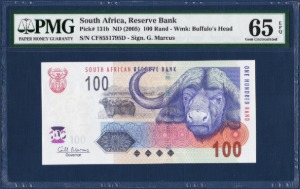 남아프리카공화국 2005년 100랜드 - PMG65등급