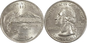 미국 주성립50주년 기념 쿼터달러 - 와싱턴(2007년, P)