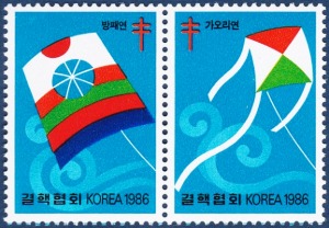 크리스마스 씰 - 1986년 한국의 연 2종 연쇄