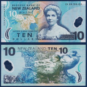 뉴질랜드 1999년 10달러 - 미사용