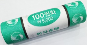한국은행 2013년 100원 롤 - 미사용