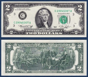 미국 1976년 2 달러 - 미사용