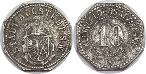 독일(Allstedt) 1914년~1924년 10 Pfennig 놋겔드
