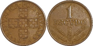 포르투갈 1974년 1 ESCUDO