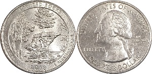 미국 뷰티풀 시리즈 쿼터달러 - 핏철스락 국립호반공원(2018년, P)