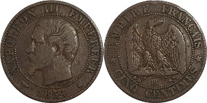 프랑스 1854(BB)년 5 센티모