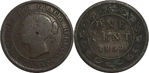 캐나다 1859년 1 센트