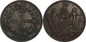 말레이시아 영국령 북보루네오 1890년(H) 1 센트