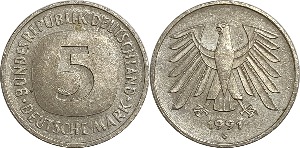 독일 1991년(G) 5 마르크