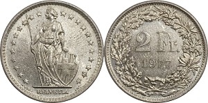스위스 1977년 2 프랑