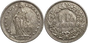 스위스 1980년 1 프랑