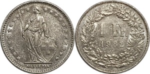 스위스 1982년 1 프랑