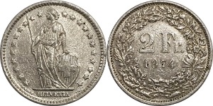스위스 1974년 2 프랑