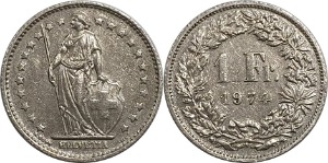 스위스 1974년 1 프랑