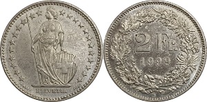 스위스 1999년 2 프랑