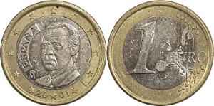 스페인 2001년 1 유로