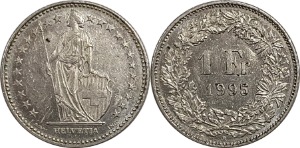 스위스 1995년 1 프랑