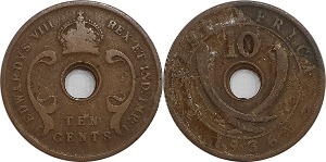 서아프리카연합 1936년 10 센트(설명 참조)
