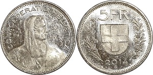 스위스 2014년 5 프랑