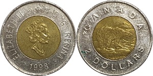 캐나다 1998년 2 달러