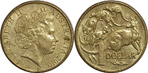 호주 2010년 1 달러