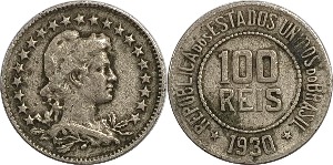 브라질 1930년 100 Réis