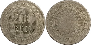 브라질 1896년 200 Réis