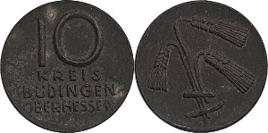 독일(Büdingen) ND 10 Pfennig 놋겔드