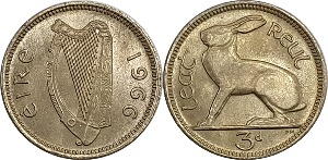 아일랜드 1966년 ½ Reul