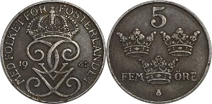 스웨덴 1945년 5 Ore
