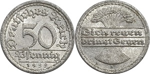 독일 1922년(A) 50 Pfennig