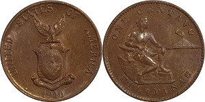필리핀 1940년(M) 1 센타보