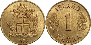아이슬란드 1970년 1 크로나