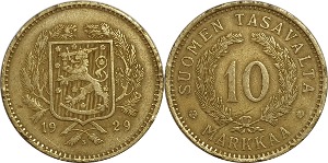 핀란드 1929년 10 마르카
