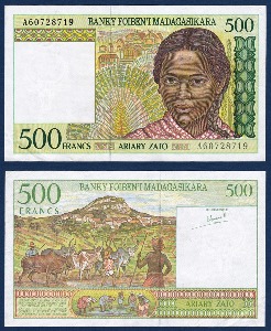 마다가스카르 1994년 500 프랑 - 극미(+)