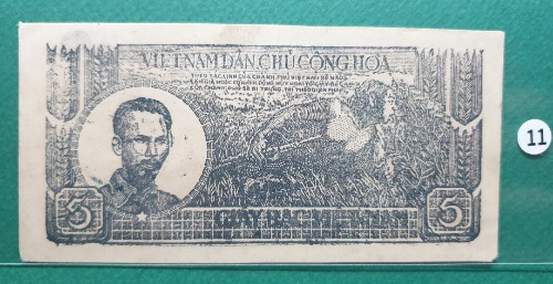 베트남 호치민1946-48년 5동 미발행(정글)지폐- 극미~극미+ 사이(#11)