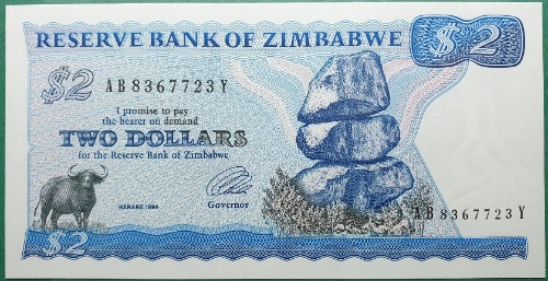 짐바브웨 1994년 2달러 - 미사용