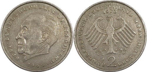 독일 1973년(J) 2마르크