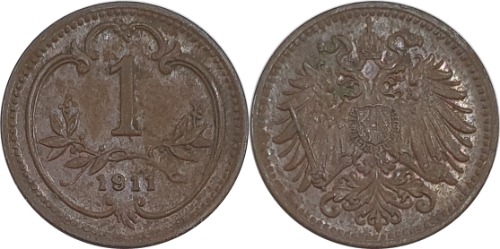 오스트리아 1911년 1 HELLER